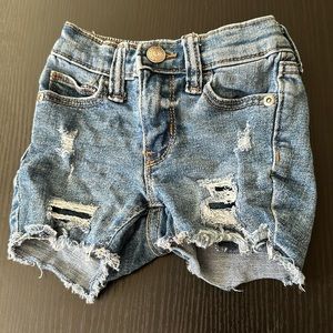 Denim shorts in 12-18mos